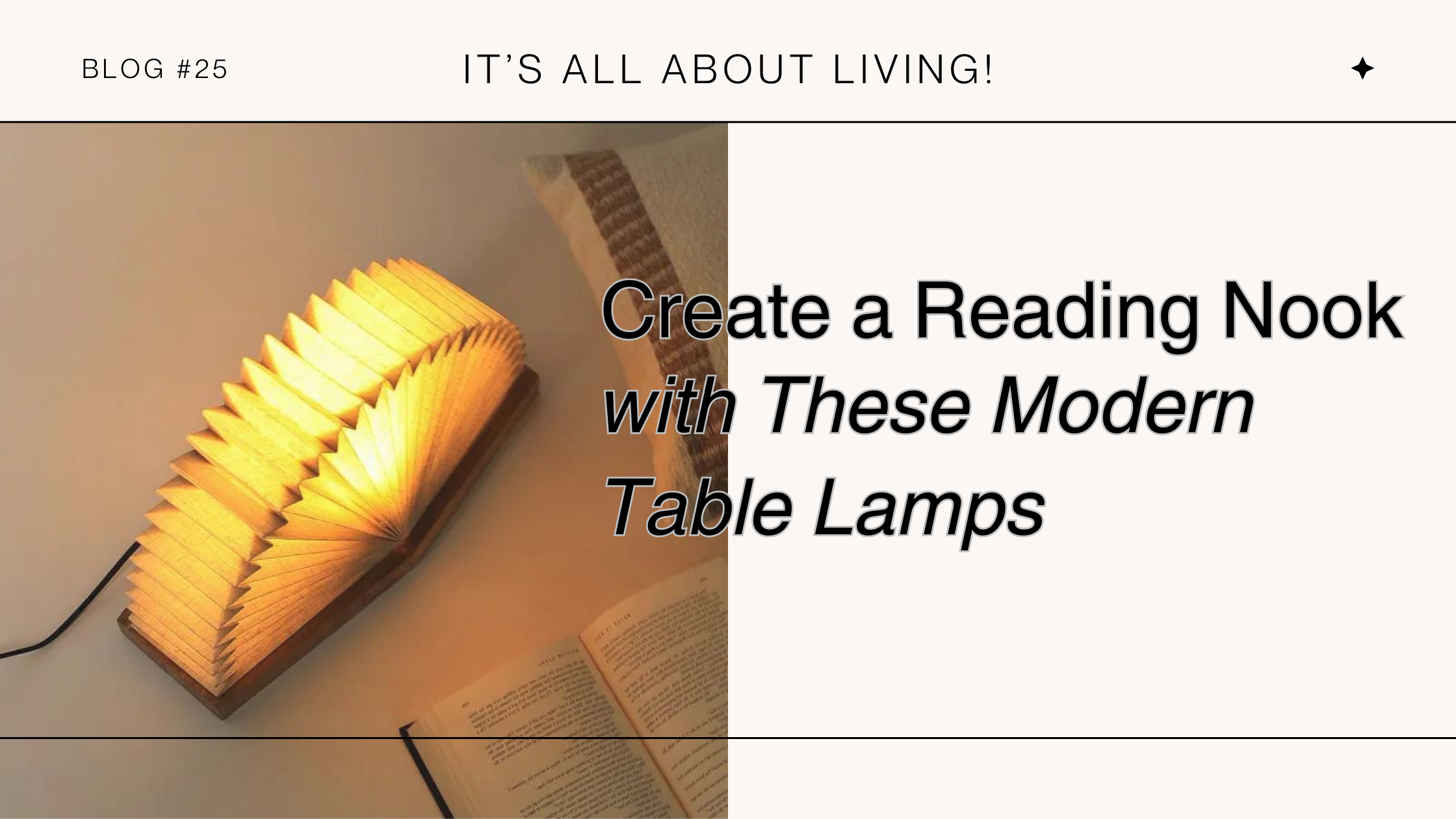 Create a Reading Nook with These Modern Table Lamps