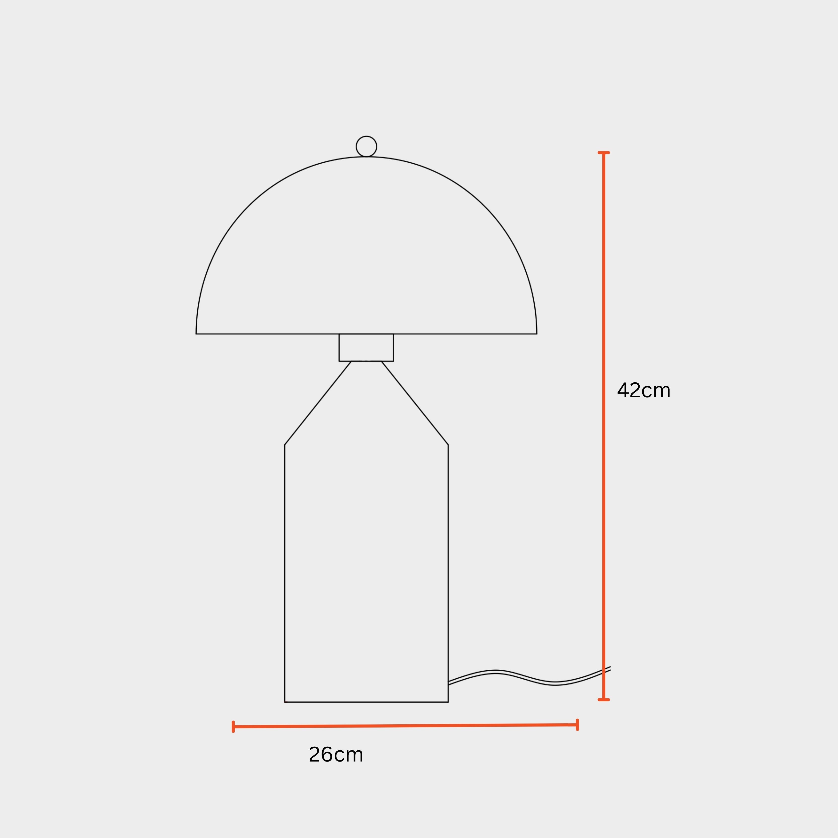 CONE PAGEN - TABLE LAMP - MODERN SCANDINAVIAN DESIGN DESK LAMP, PREMIUM METALLIC FINISH, EASY INSTALLATION