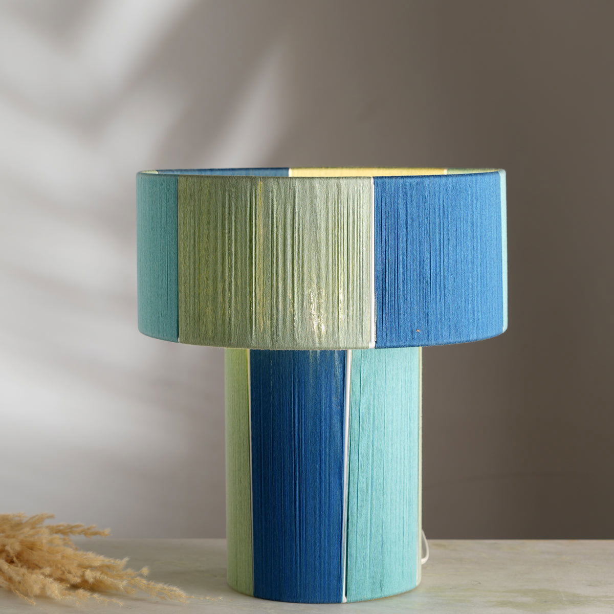 Colour Story 500 table lamp- Colourful Yarns, Handwoven, Artisanal desk Lamp - FIG Living - 