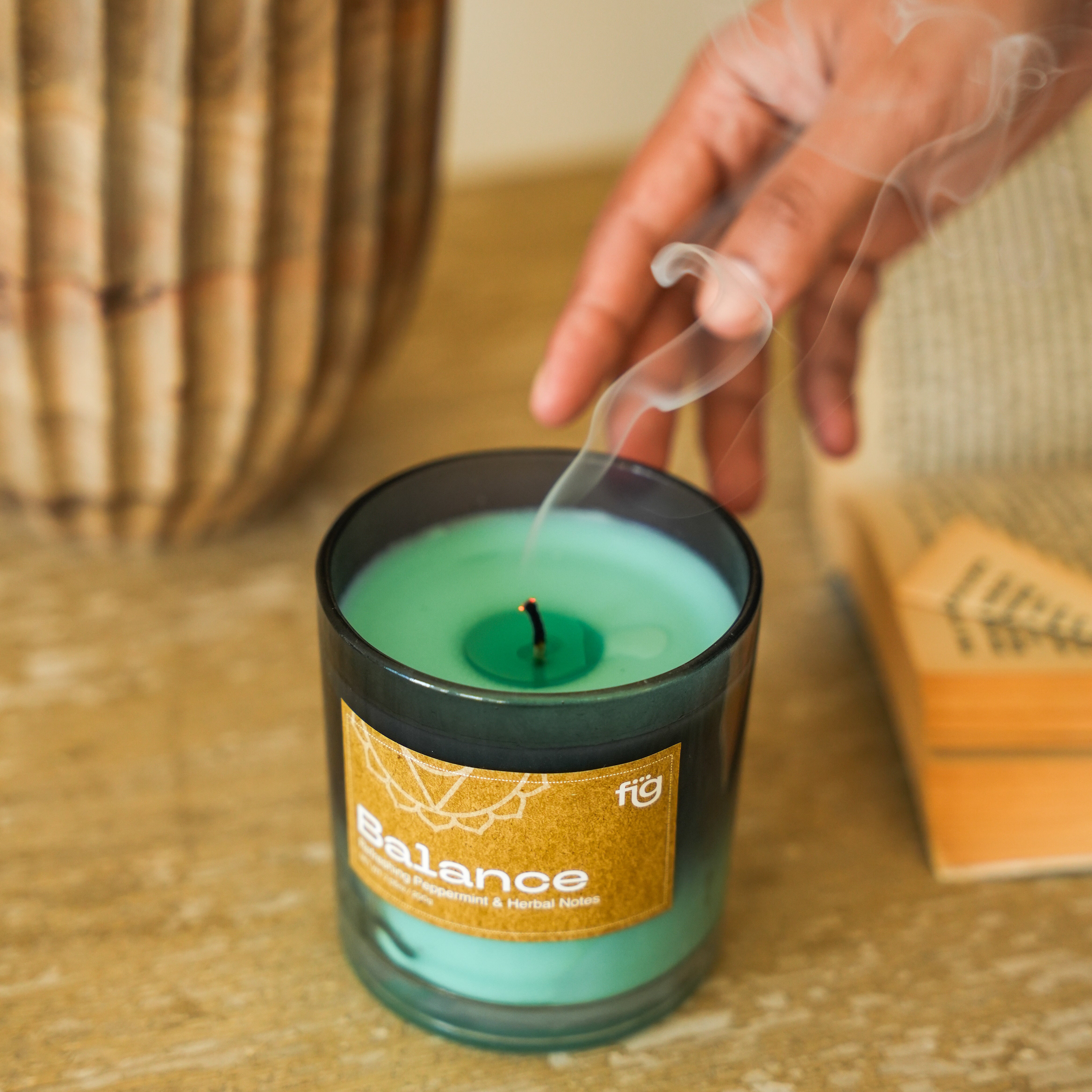 Balance Peppermint Vegan Wax Scented Candle