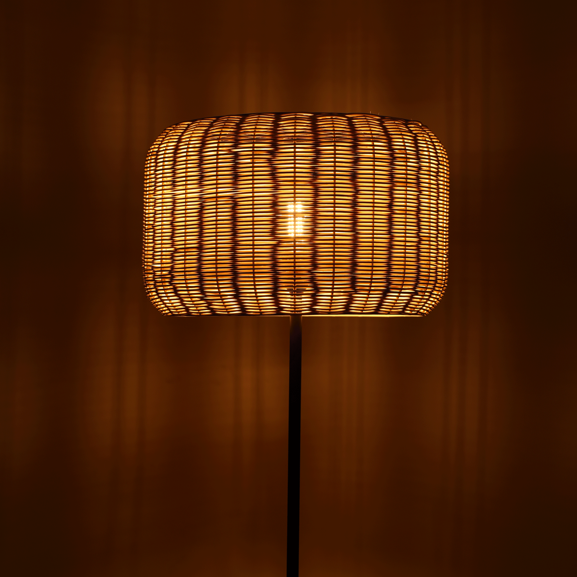 Bird's Nest - Rattan Floor Lamp