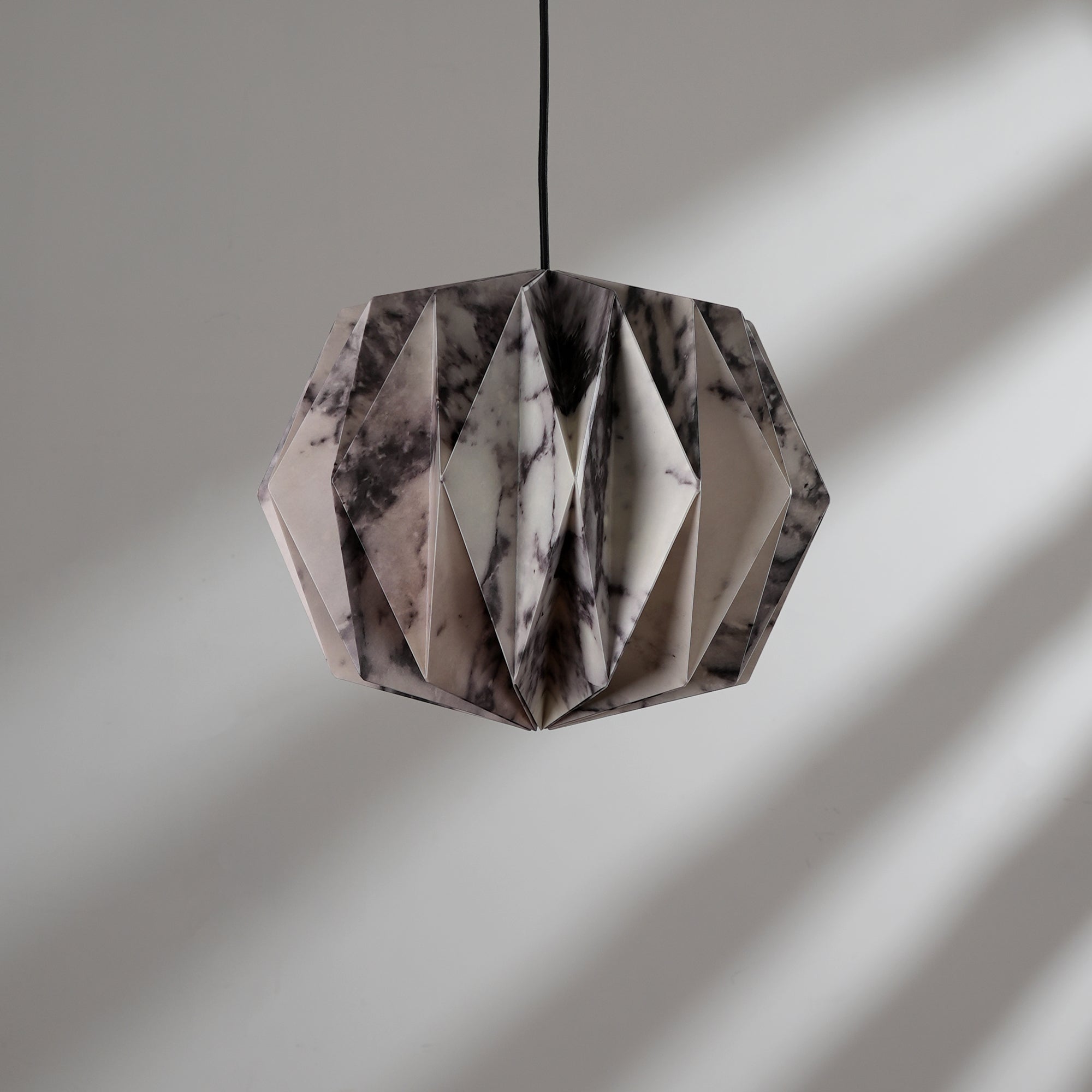 Sphere Pendant Lamp - Marble Print