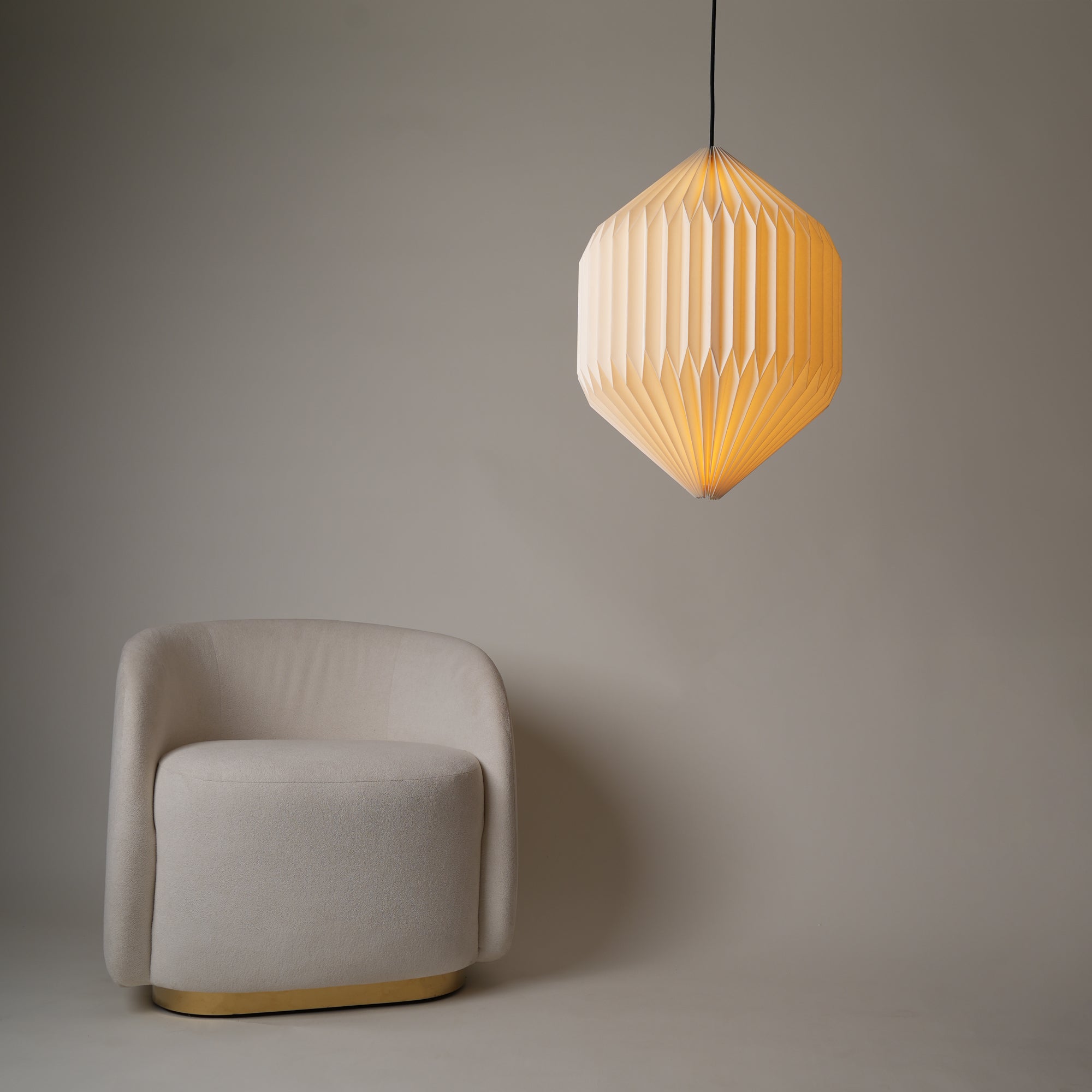 Oblong Origami Pendant Lamp