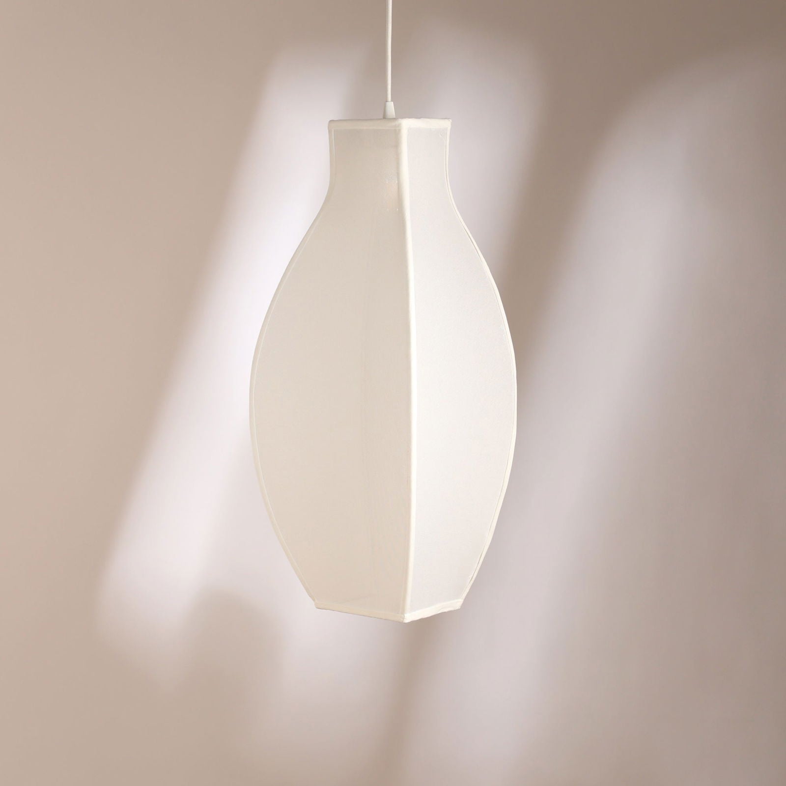 Juglar Pendant Lamp (Off White) - Corners & Bedside Hanging Light, Modern, Spandex Fabric Pendant Light - FIG Living - Juglar Pendant Lamp (Off White) - Corners & Bedside Hanging Light, Modern, Spandex Fabric Pendant Light - FIG Living