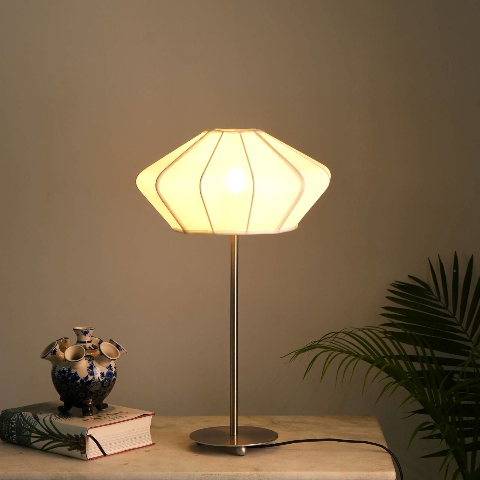 LUXE COLLECTION - PARIS TABLE LAMP (BLACK) - PREMIUM CHIFFON FABRIC DESK LAMP, METALLIC SPACER, SOFT WARM GLOW, MOOD ENHANCEMENT LIGHTING - FIG Living - LUXE COLLECTION - PARIS TABLE LAMP (BLACK) - PREMIUM CHIFFON FABRIC DESK LAMP, METALLIC SPACER, SOFT WARM GLOW, MOOD ENHANCEMENT LIGHTING - FIG Living