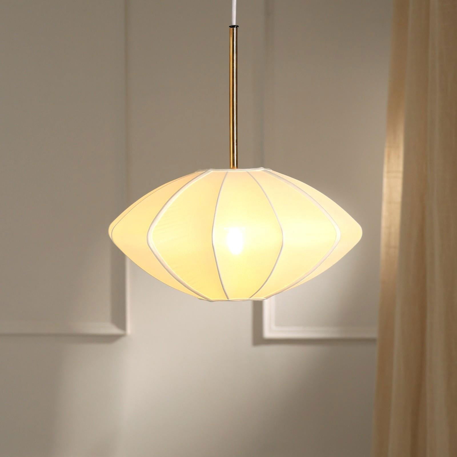 Luxe Collection Pendant Lamp - Tokyo Lamp - Premium Chiffon Fabric Pedant Light, Metallic Spacer, Soft Warm Glow, Mood Enhancement Hanging Light - FIG Living - Luxe Collection Pendant Lamp - Tokyo Lamp - Premium Chiffon Fabric Pedant Light, Metallic Spacer, Soft Warm Glow, Mood Enhancement Hanging Light - FIG Living