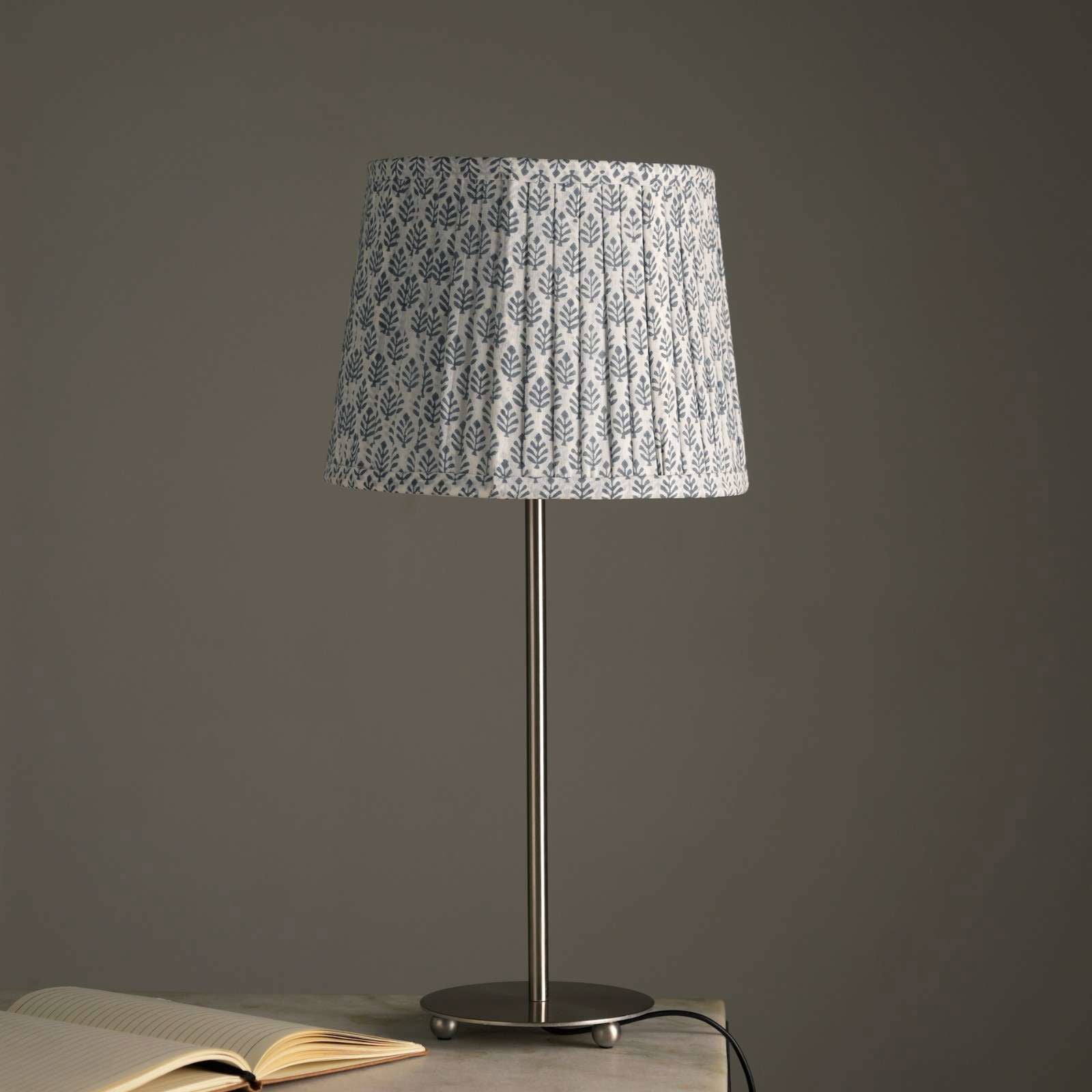 Nordic Night - Fabrique Noel Table lamp - Made from Cotton Recycled Paper, Indian Block Printing Technique, Premium Matte Finish for Base - FIG Living - Nordic Night - Fabrique Noel Table lamp - Made from Cotton Recycled Paper, Indian Block Printing Technique, Premium Matte Finish for Base - FIG Living